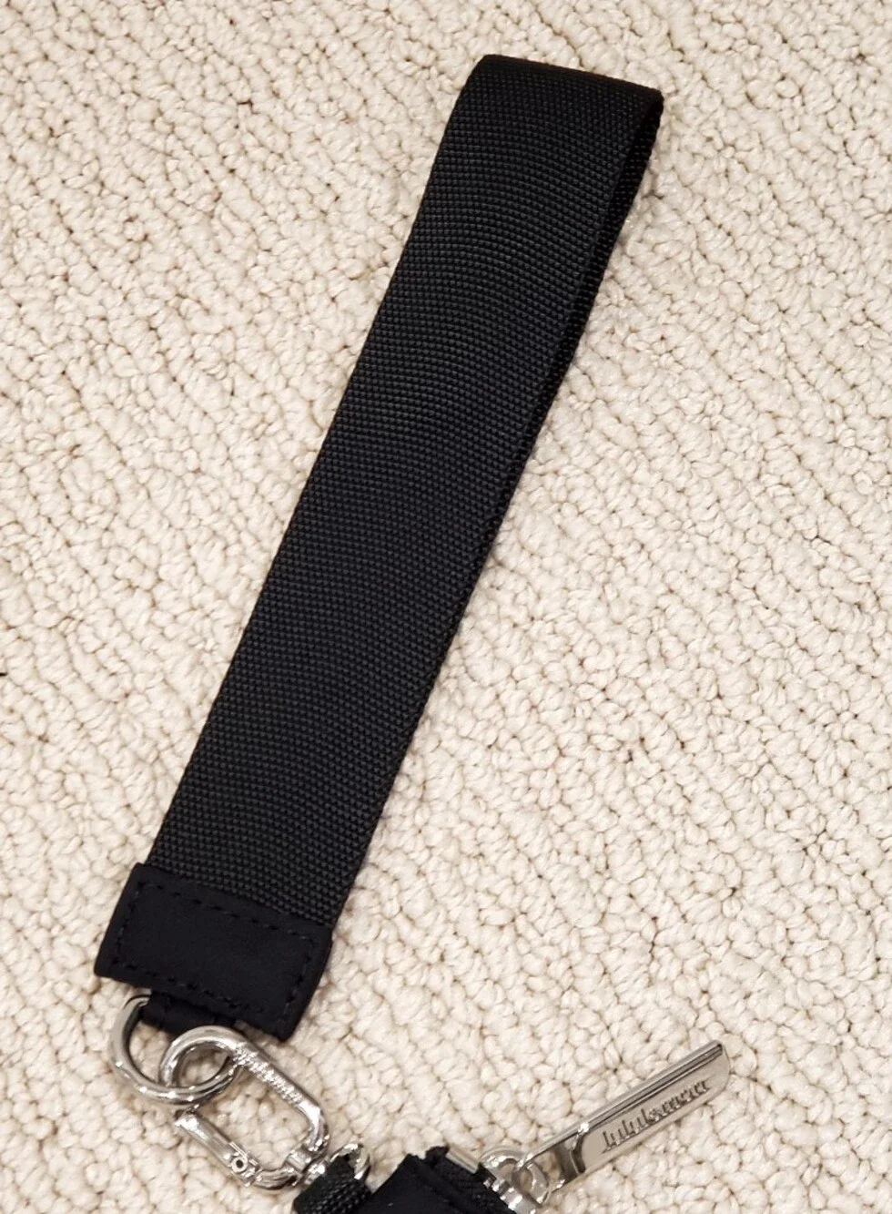 Lululemon Nylon Zip Pouch, Clip, Wrist Strap, Black, Back To School! NWOT